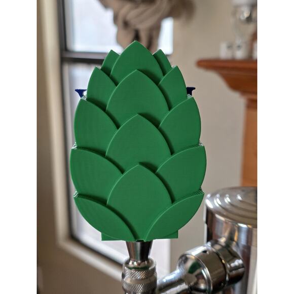 Juicy IPA on Hops Tap Handle, 3D Printed, Home Bar Accessory - Picture 4 of 5